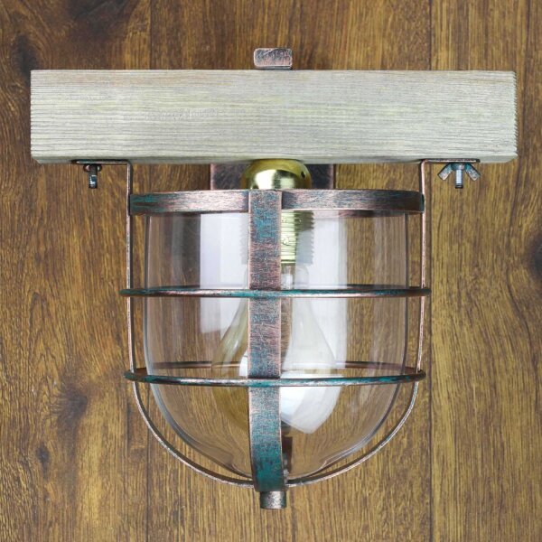 Wandleuchte ANDER in Holz Optik