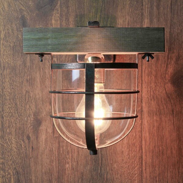 Wandleuchte ANDER in Holz Optik
