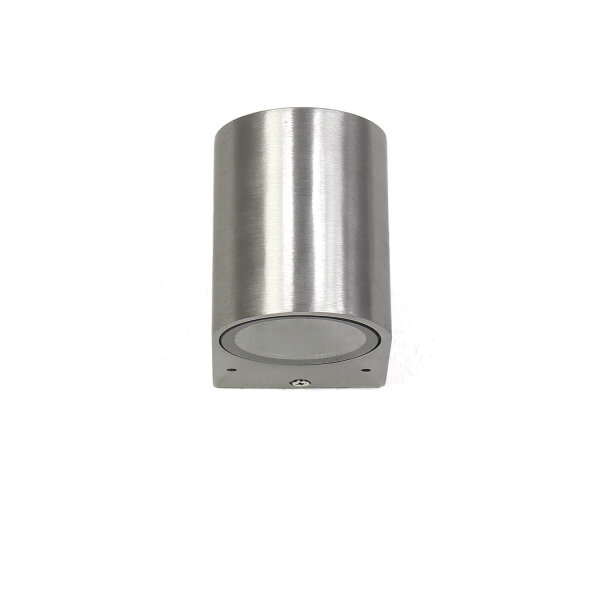 Halbrunde Außenwandlampe Silber Aluminium AALBORG