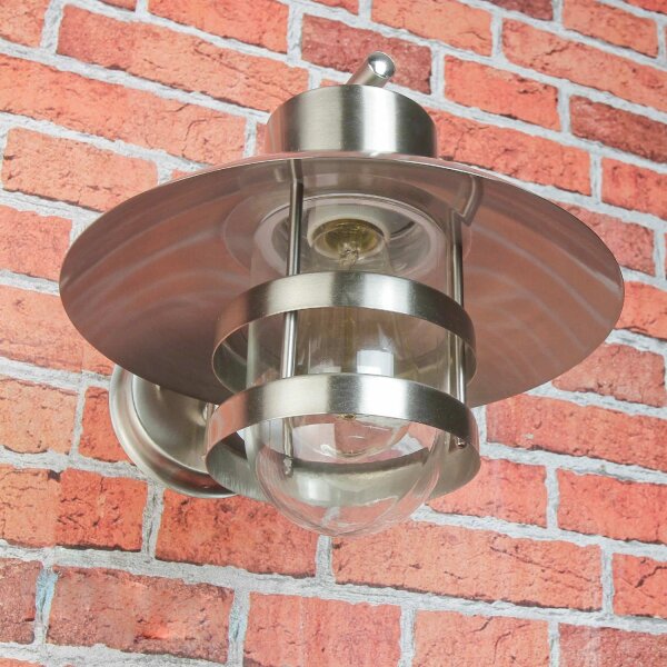 Maritime Wandlampe für Außen E27 wetterfest GÖTEBORG