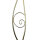 Florale Stehlampe Wohnzimmer in Gold Alabaster Glas