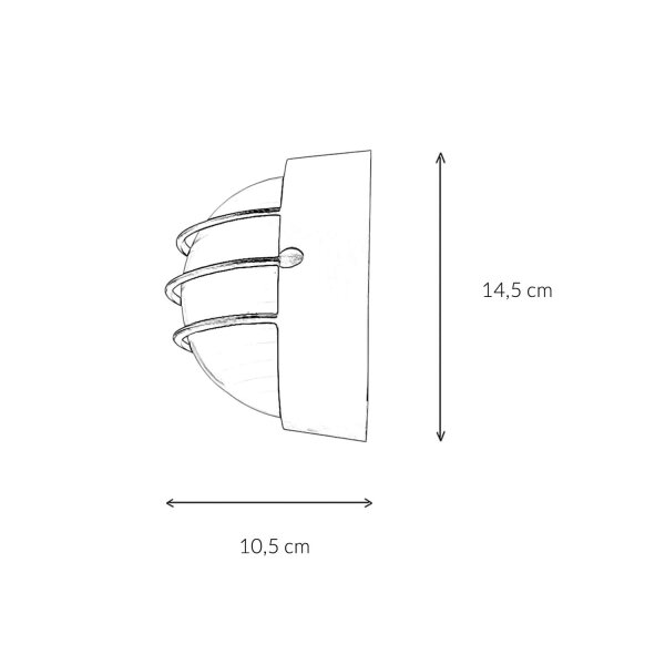Wandleuchte für Außen Kupfer Antik AMSTERDAM B:22cm