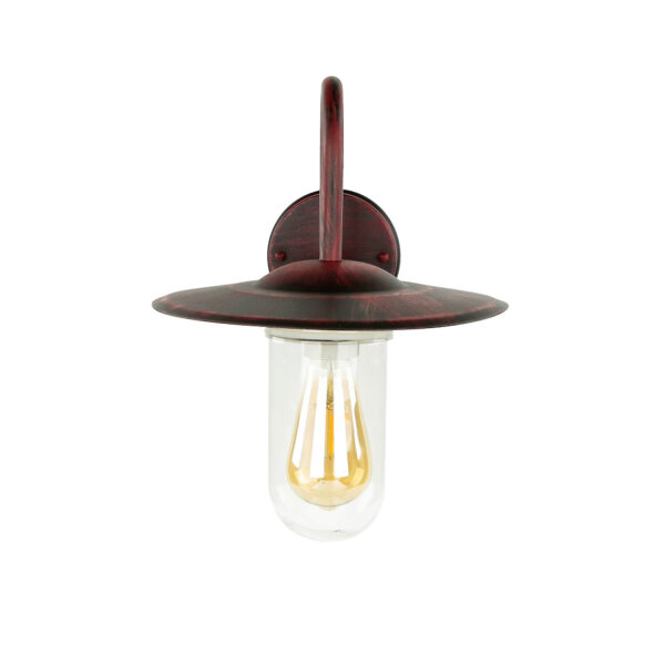 Wandlampe für Außen Schwarz Rot Antik E27 GÖTEBORG