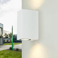 Moderne Außenlampe AALBORG Up & Down Aluminium