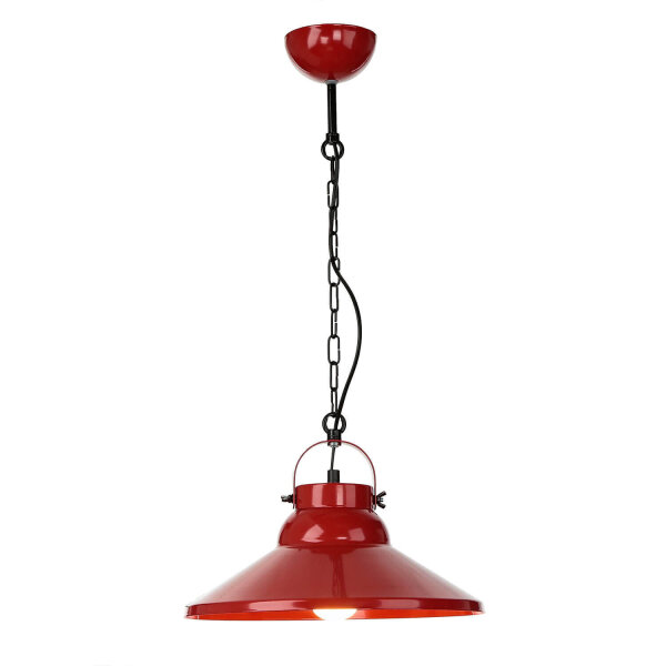Pendelleuchte IRON in Rot