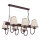 Pendelleuchte E14 rustikal in Beige