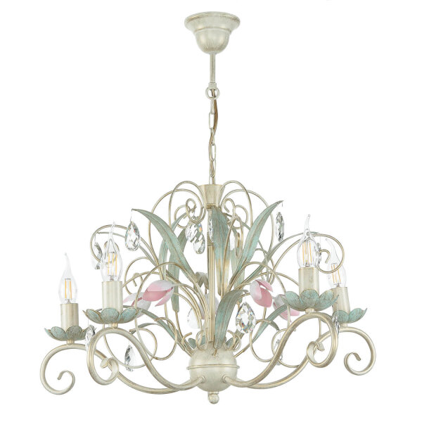 Hängeleuchte Floral Ø62cm 5-flmg