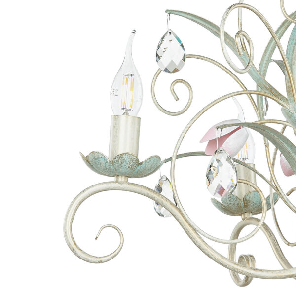 Hängeleuchte Floral Ø62cm 5-flmg