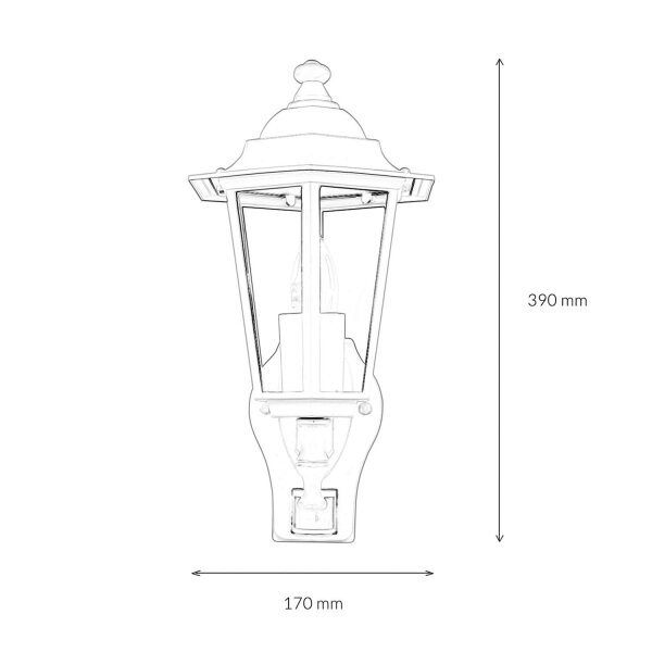 Außenwandlampe Bewegungsmelder Kupfer Antik PARIS