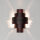 Moderne Wandlampe Braun Lichtmuster CAMILLO
