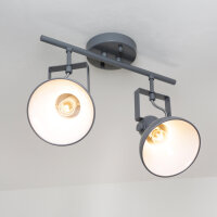 Deckenstrahler Anthrazit Metall Retro praktisch