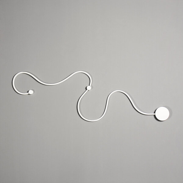 LED Wandlampe WAY Weiß Metall Modern dekorativ Flur