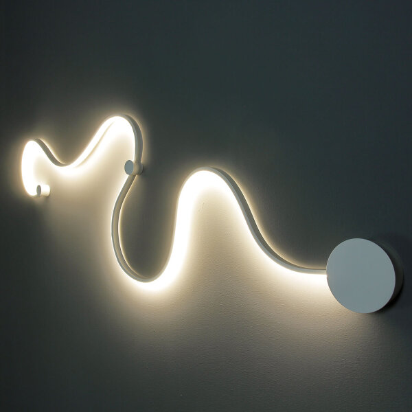 LED Wandlampe WAY Weiß Metall Modern dekorativ Flur