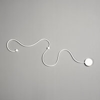 LED Wandlampe WAY Weiß Metall Modern dekorativ Flur