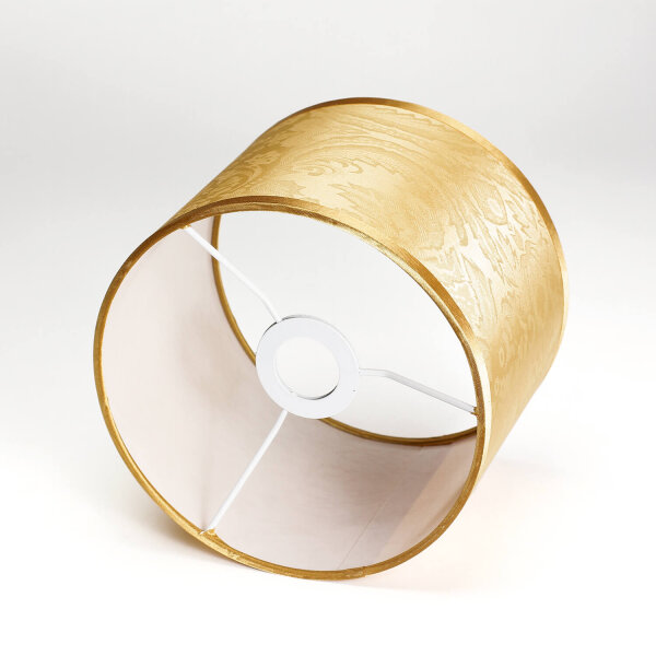 Lampenschirm Stoff Zylinder Taupe für E14 Tischlampe