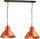 Design Pendelleuchte Kupfer 2xE27 &Oslash;45cm Handarbeit